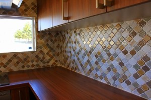 軽井沢　キッチン　リフォーム　名古屋モザイク　コラベル